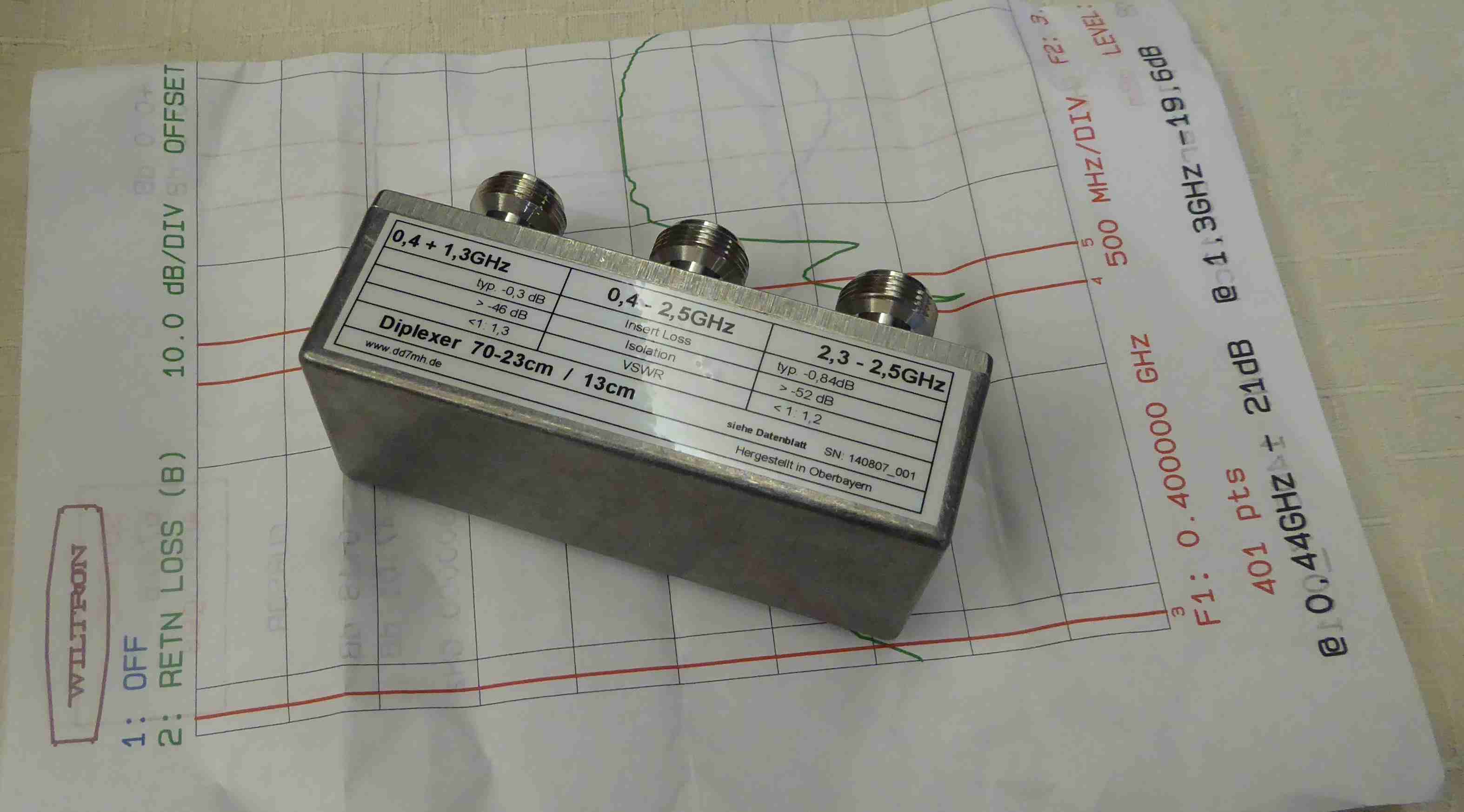 23/13 cm Diplexer