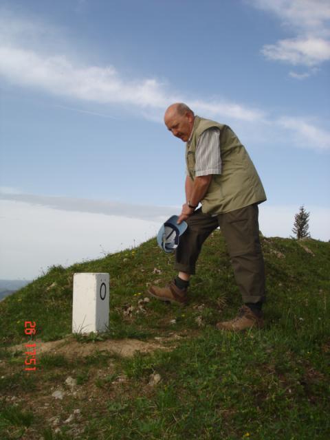Ein ersch&ouml;pfter DC0DA an der Grenze DL/OE